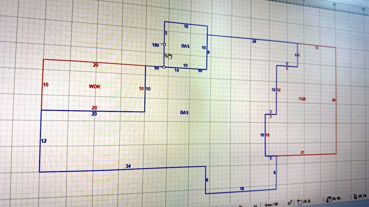 Example building floor plan sketch from a Wyoming County property record on ACT Datascout