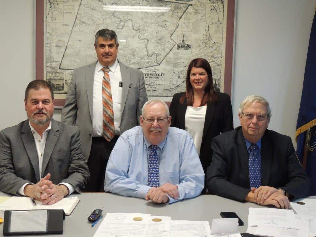 Wyoming County Commissioners group photo